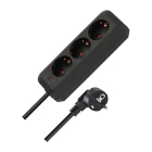 Brennenstuhl Stekkerdoos 3-voudig | Brennenstuhl | 1.5 meter (Zwart) 1158620015 K010813000 - 2