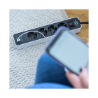 Brennenstuhl Stekkerdoos 4-voudig | Brennenstuhl | 1.5 meter (2 USB poorten, Schakelaar, Wit/Zwart) 1153240026 K120300086 - 5