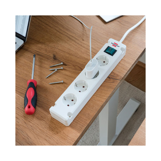 Brennenstuhl Stekkerdoos 4-voudig | Brennenstuhl | 1.5 meter (Schakelaar, Kindveilig, Wandmontage, Wit) 1150650124 K120601121 - 6