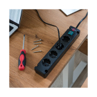 Brennenstuhl Stekkerdoos 4-voudig | Brennenstuhl | 1.5 meter (Schakelaar, Kindveilig, Wandmontage, Zwart) 1150650114 K120601122 - 6