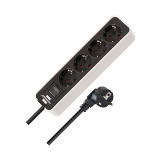 Brennenstuhl Stekkerdoos 4-voudig | Brennenstuhl | 1.5 meter (Schakelaar, Wit/Zwart) 1153240020 K120300077 - 2