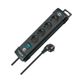 Brennenstuhl Stekkerdoos 4-voudig | Brennenstuhl | 1.8 meter (Schakelaar, Zwart) 1951140100 K010813100 - 2