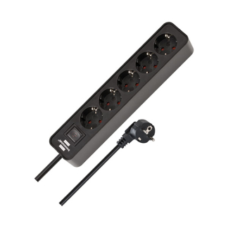 Brennenstuhl Stekkerdoos 5-voudig | Brennenstuhl | 1.5 meter (Schakelaar, Zwart) 1153250000 K120300079 - 2