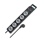 Brennenstuhl Stekkerdoos 5-voudig | Brennenstuhl | 2.5 meter (Overspanningsbeveiliging, 13.500 A, Schakelaar, Zwart) 1153380315 K010813203 - 2