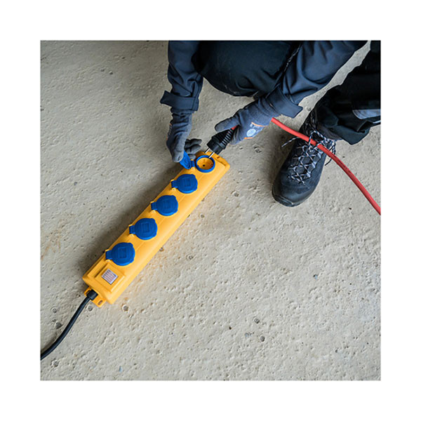 Brennenstuhl Stekkerdoos 5-voudig | Brennenstuhl | 2 meter (Bouwplaats, IP54, Schakelaar) 1159900205 K010813206 - 5