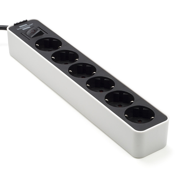 Brennenstuhl Stekkerdoos 6-voudig | Brennenstuhl | 1.5 meter (Schakelaar, Wit/Zwart) 1153260020 K120300083 - 1
