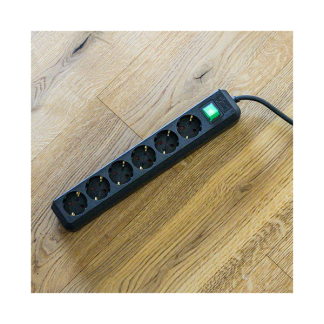 Brennenstuhl Stekkerdoos 6-voudig | Brennenstuhl | 1.5 meter (Schakelaar, Zwart) 1159500015 K010813302 - 6