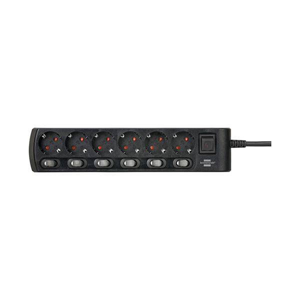 Brennenstuhl Stekkerdoos 6-voudig | Brennenstuhl | 2 meter (6 schakelaars) 1153110116 K060401072 - 3