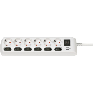 Brennenstuhl Stekkerdoos 6-voudig | Brennenstuhl | 2 meter (6 schakelaars) 1153110126 K120601109 - 1