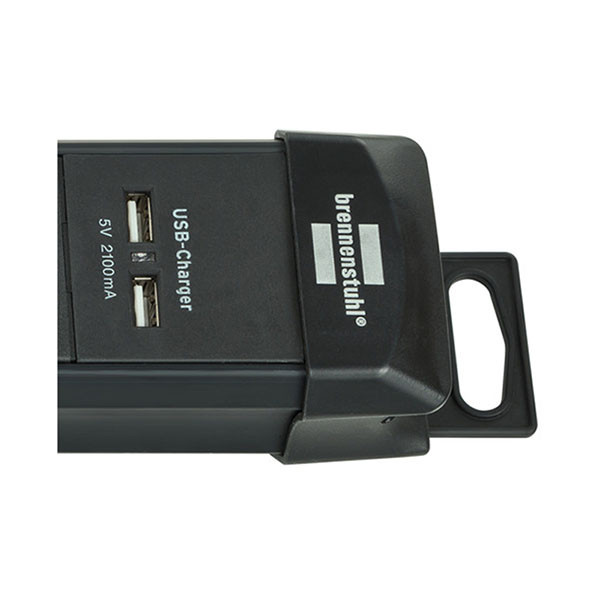 Brennenstuhl Stekkerdoos 6-voudig | Brennenstuhl | 3 meter (2 USB poorten, Schakelaar) 1951160601 K010813310 - 4