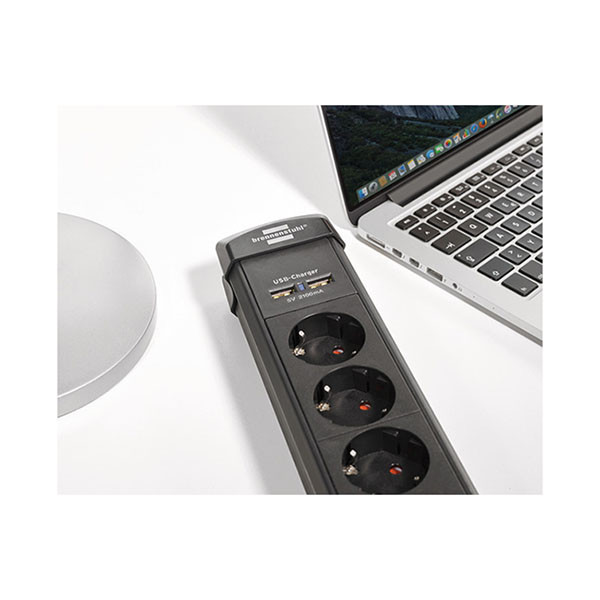 Brennenstuhl Stekkerdoos 6-voudig | Brennenstuhl | 3 meter (2 USB poorten, Schakelaar) 1951160601 K010813310 - 7