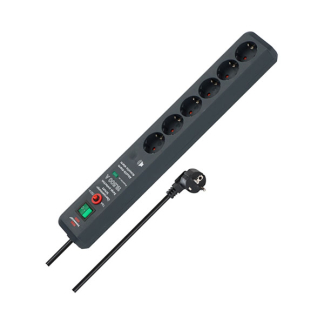 Brennenstuhl Stekkerdoos 6-voudig | Brennenstuhl | 3 meter (Overspanningsbeveiliging, 15.000 A, Schakelaar) 1159540376 K010813327 - 2