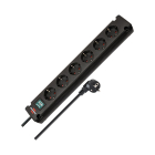 Brennenstuhl Stekkerdoos 6-voudig | Brennenstuhl | 3 meter (Schakelaar, Kindveilig, Wandmontage, Zwart) 1150650316 K120601124 - 2