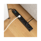 Brennenstuhl Stekkerdoos 6-voudig | Brennenstuhl | 3 meter (Schakelaar, Kindveilig, Wandmontage, Zwart) 1150650316 K120601124 - 6