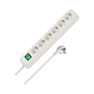 Brennenstuhl Stekkerdoos 6-voudig | Brennenstuhl | 3 meter (Schakelaar, Wit) 1159520400 K010813305 - 2