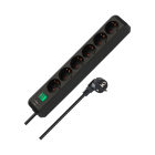 Brennenstuhl Stekkerdoos 6-voudig | Brennenstuhl | 3 meter (Schakelaar, Zwart) 1159500400 K010813303 - 2