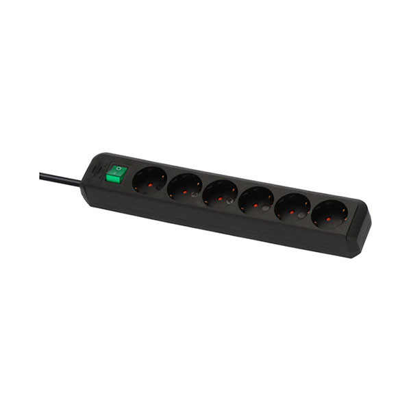 Brennenstuhl Stekkerdoos 6-voudig | Brennenstuhl | 3 meter (Schakelaar, Zwart) 1159500400 K010813303 - 3