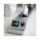 Brennenstuhl Stekkerdoos 8-voudig | Brennenstuhl | 2.5 meter (Overspanningsbeveiliging, 13.500 A, Zilver) 1153340318 K010813410 - 8