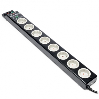Brennenstuhl Stekkerdoos 8-voudig | Brennenstuhl | 2.5 meter (Overspanningsbeveiliging, 13.500 A, Zwart) 1153380318 K010813411 - 1