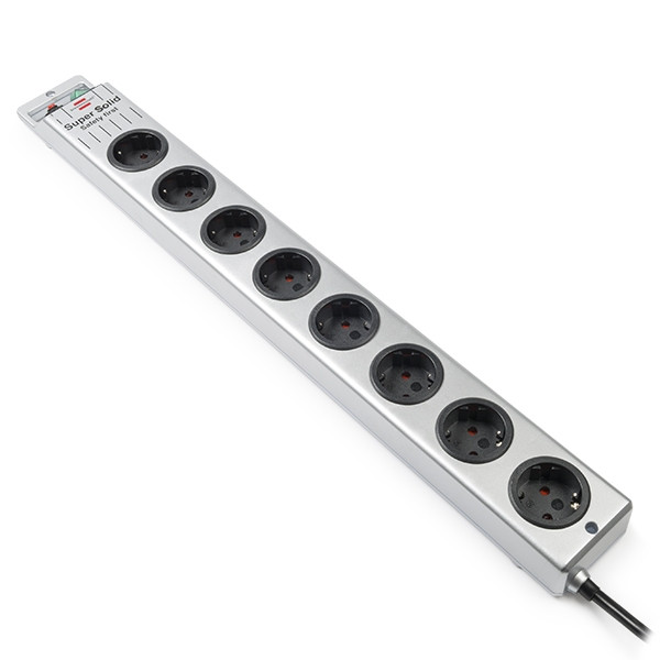 Brennenstuhl Stekkerdoos 8-voudig | Brennenstuhl | 2.5 meter (Schakelaar, Zilver) 1153340118 K010813407 - 1