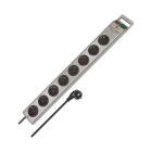 Brennenstuhl Stekkerdoos 8-voudig | Brennenstuhl | 2.5 meter (Schakelaar, Zilver) 1153340118 K010813407 - 2
