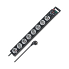 Brennenstuhl Stekkerdoos 8-voudig | Brennenstuhl | 2.5 meter (Schakelaar, Zwart) 1153380118 K010813408 - 2