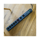 Brennenstuhl Stekkerdoos 8-voudig | Brennenstuhl | 3 meter (Overspanningsbeveiliging, 19.500 A, Schakelaar, Master Slave) 1159490936 K060401104 - 8