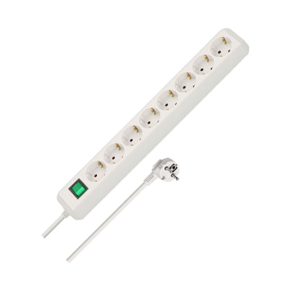 Brennenstuhl Stekkerdoos 8-voudig | Brennenstuhl | 3 meter (Schakelaar, Wit) 1159320018 K010813401 - 2