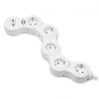 Brennenstuhl Stekkerdoos met USB | Brennenstuhl | 1.4 meter (5-voudig, 2x USB A, Flexibel) 1155350210 A120300090 - 2