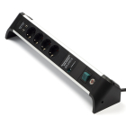 Brennenstuhl Stekkerdoos met USB | Brennenstuhl | 1.8 meter (4-voudig,  2x USB A, Overspanningsbeveiliging, 60.000 A, Schakelaar, Aluminium) 1391020410 B060401139 - 1