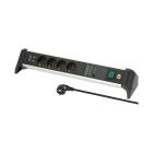Brennenstuhl Stekkerdoos met USB | Brennenstuhl | 1.8 meter (4-voudig,  2x USB A, Overspanningsbeveiliging, 60.000 A, Schakelaar, Aluminium) 1391020410 B060401139 - 2