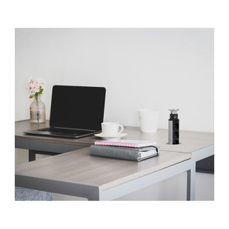 Brennenstuhl Stekkerdoos met USB | Brennenstuhl | 2 meter (3-voudig, 2x USB A, Bureau stopcontact inbouw, Aluminium) 1396200013 K010813013 - 7