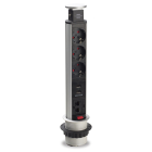 Brennenstuhl Stekkerdoos met USB | Brennenstuhl | 2 meter (3-voudig, Bureau inbouw stopcontact, 2 Netwerk poorten, Aluminium) 1396200023 B060401142 Brennenstuhl Stekkerdoos met USB | Brennenstuhl | 2 meter (3-voudig, Bureau inbouw stopcontact, 2 Netwerk poorten, Aluminium) 1396200023 B060401142