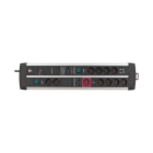 Brennenstuhl Stekkerdoos met USB | Brennenstuhl | 3 meter (11-voudig, 2x USB A, Master Slave, Overspanningsbeveiliging, 120.000 A, Schakelaars) 1392000230 B170202713 - 3