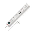 Brennenstuhl Stekkerdoos met USB | Brennenstuhl | 3 meter (5-voudig, Schakelaar, Wit) 1150660325 A120300089 - 2