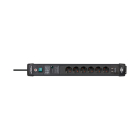 Brennenstuhl Stekkerdoos met USB | Brennenstuhl | 3 meter (6-voudig, 2x USB A, Overspanningsbeveiliging, 60.000 A, Schakelaar, Aluminium) 1951160606 B060401149 - 3