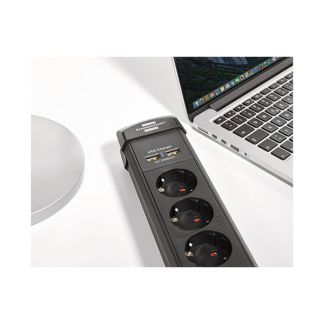Brennenstuhl Stekkerdoos met USB | Brennenstuhl | 3 meter (6-voudig, 2x USB A, Schakelaar) 1951160601 A010813310 - 7