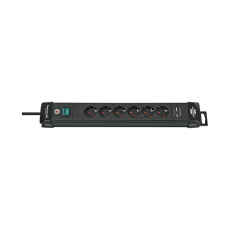 Brennenstuhl Stekkerdoos met USB | Brennenstuhl | 3 meter (6-voudig, 2x USB A, Schakelaar) 1951160601 K010813310 - 2