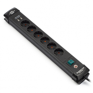 Brennenstuhl Stekkerdoos met USB | Brennenstuhl | 3 meter (6-voudig, 2x USB A, Schakelaar) 1951160602 A170202710