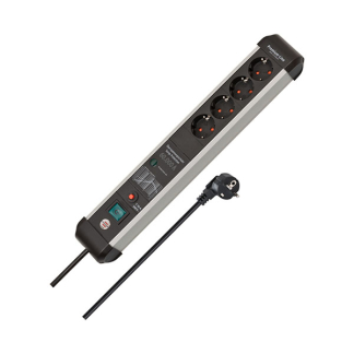 Brennenstuhl Stekkerdoos met overspanningsbeveiliging | Brennenstuhl | 3 meter (4-voudig, 60.000 A) 1391010400 A060401133 - 2