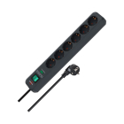 Brennenstuhl Stekkerdoos met overspanningsbeveiliging - Brennenstuhl  - 5 meter (6-voudig, 13.500 A, Schakelaar, Antraciet) 1159710515 A010813313 - 3