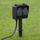Brennenstuhl Tuincontactdoos | Brennenstuhl | 2-voudig (Grondpen) 1154430 K060401118 Brennenstuhl Tuincontactdoos | Brennenstuhl | 2-voudig (Grondpen) 1154430 K060401118