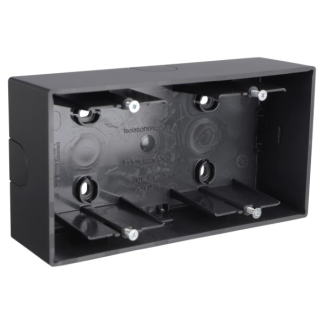 Busch Jaeger Afdekraam | Busch-Jaeger | Future Linear (2-voudig, Opbouw, Zwart) 66.055.32 K180107953