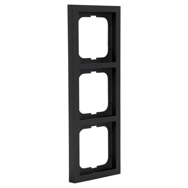 Busch Jaeger Afdekraam | Busch-Jaeger | Future Linear (3-voudig, Zwart) 66.055.23 K180107924 - 1