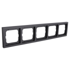 Busch Jaeger Afdekraam | Busch-Jaeger | Future Linear (5-voudig, Zwart) 66.055.28 K180107926 - 1