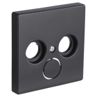 Busch Jaeger Centraalplaat | Busch-Jaeger | Future Linear (2 poorten, Radio, Televisie, Zwart) 66.055.62 K180107946 - 1