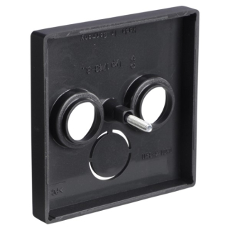 Busch Jaeger Centraalplaat | Busch-Jaeger | Future Linear (2 poorten, Radio, Televisie, Zwart) 66.055.62 K180107946 - 3