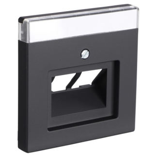 Busch Jaeger Centraalplaat | Busch-Jaeger | Future Linear (2 poorten, TAE, UAE, USB, Zwart) 66.055.56 K180107942