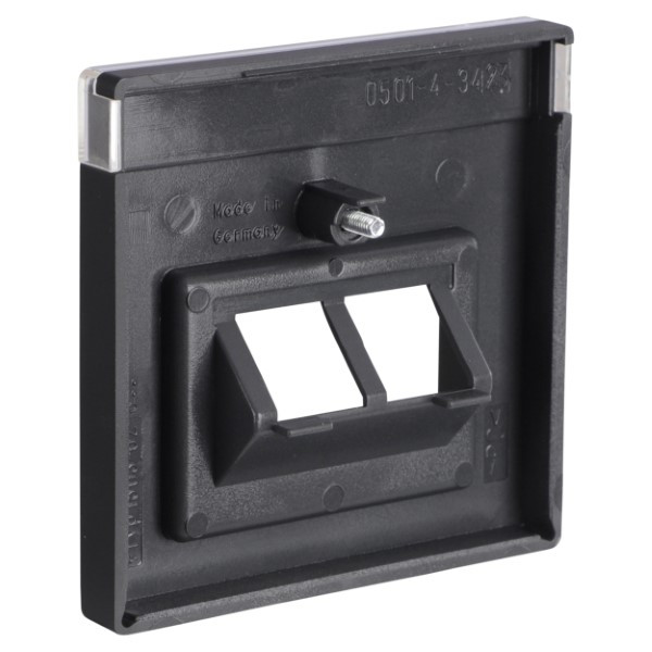 Busch Jaeger Centraalplaat | Busch-Jaeger | Future Linear (2 poorten, TAE, UAE, USB, Zwart) 66.055.56 K180107942 - 3