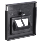 Busch Jaeger Centraalplaat | Busch-Jaeger | Future Linear (2 poorten, TAE, UAE, USB, Zwart) 66.055.56 K180107942 - 3